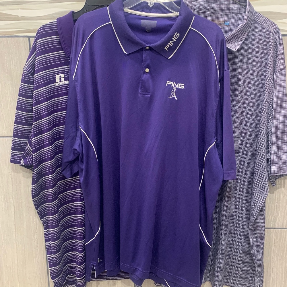 3 SHIRT BUNDLE 3XLT PURPLE